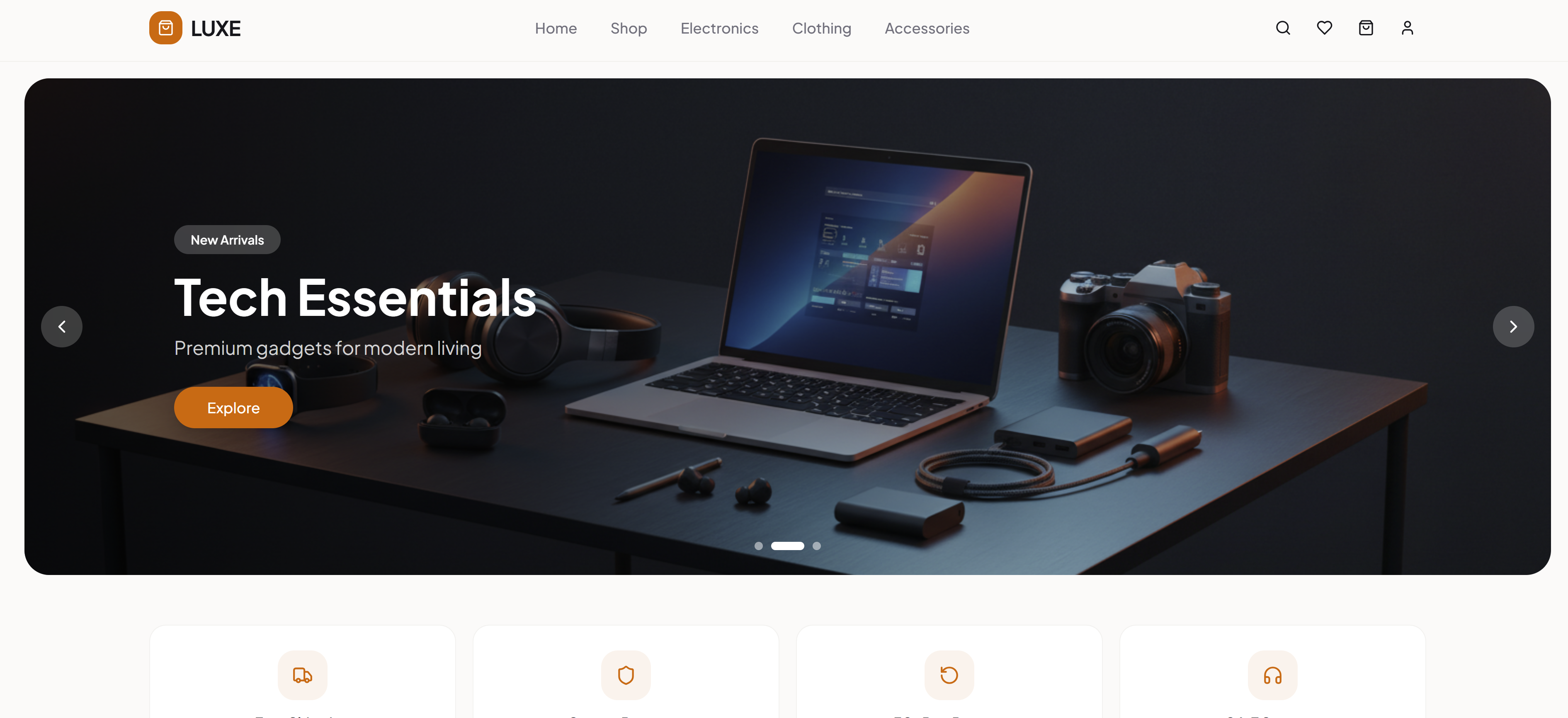 Ecommerce Store template preview