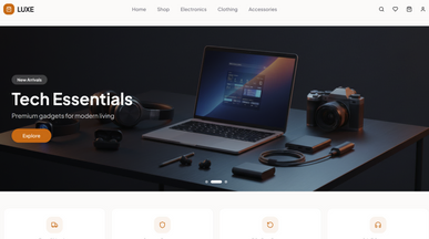 Ecommerce Store template preview