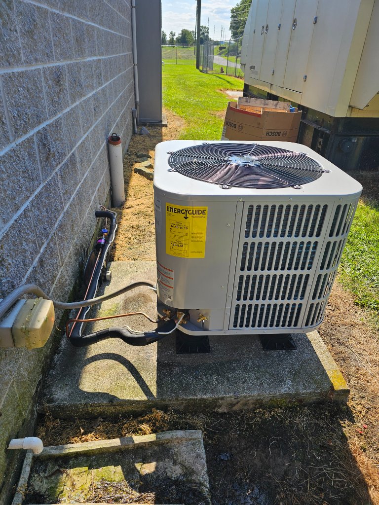 New condenser installation