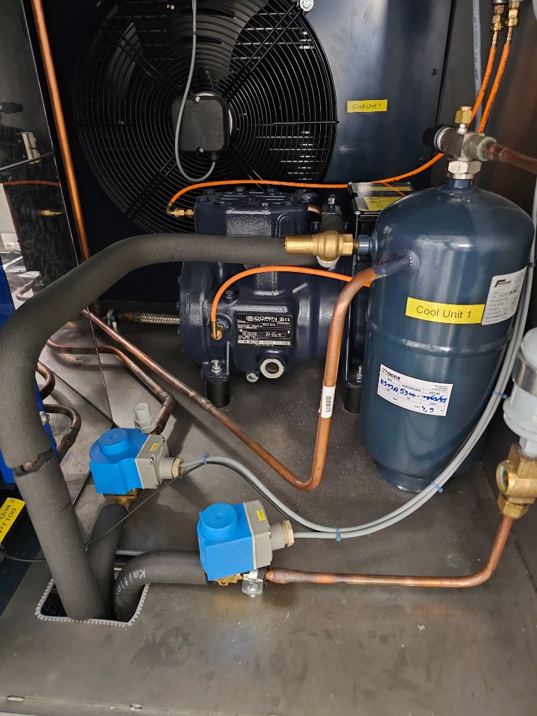 Commercial refrigeration compressor unit
