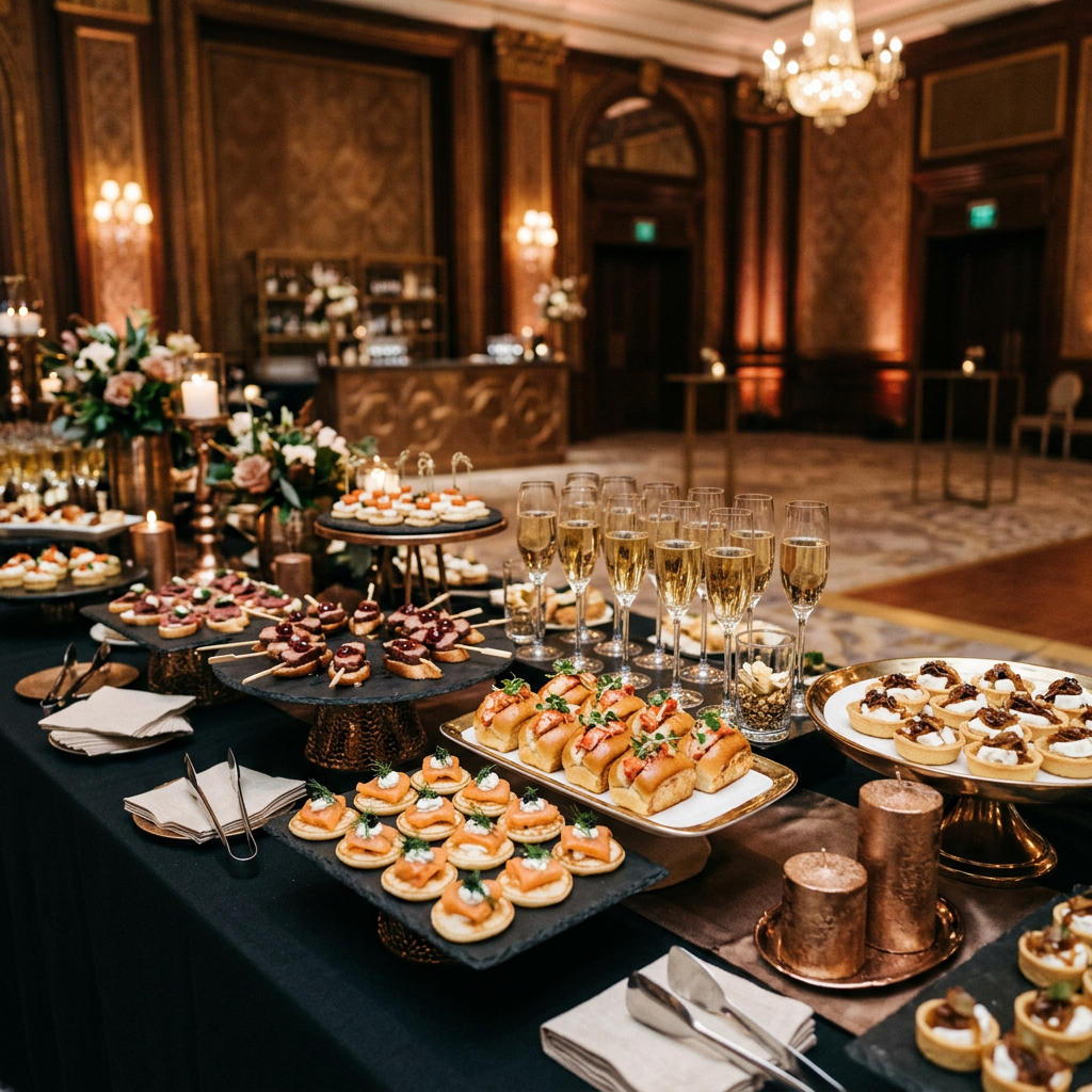 Corporate catering setup