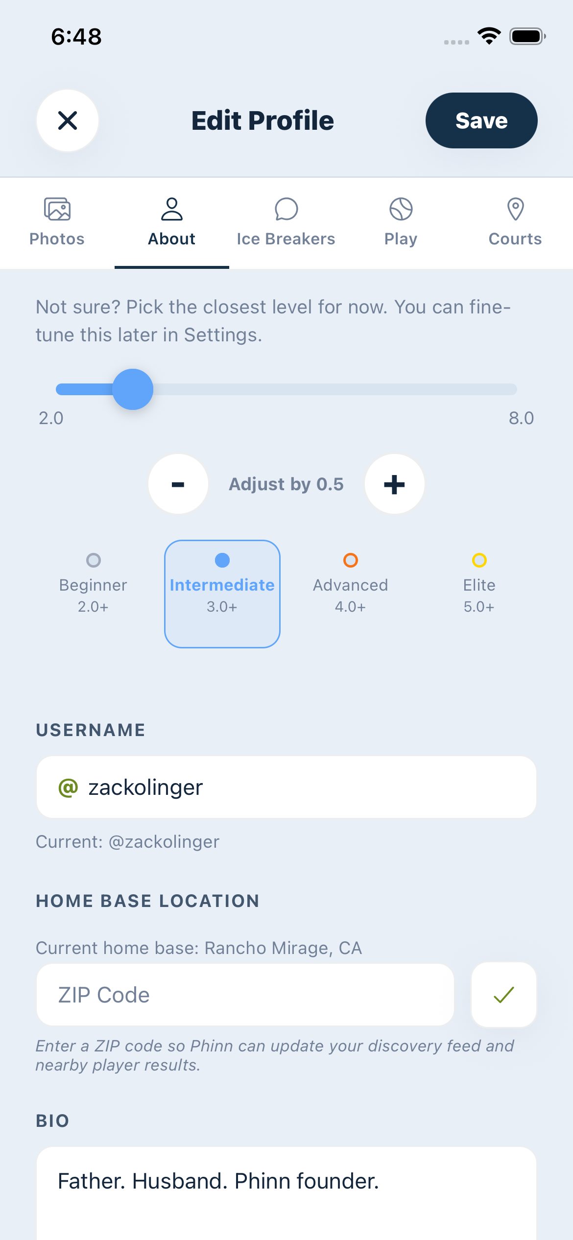Build Your Player Profile