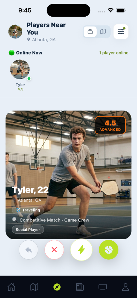 Players near you — right now