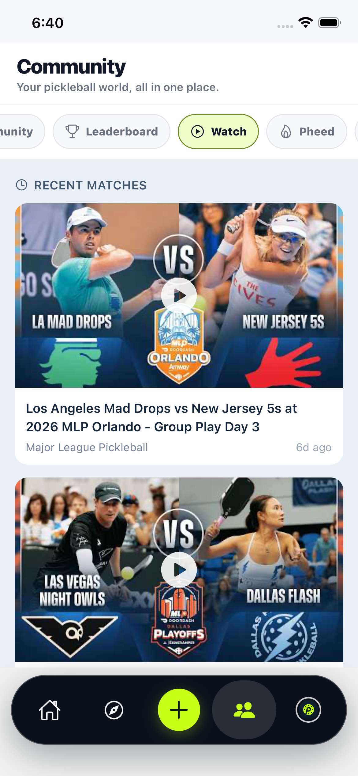 Watch Matches
