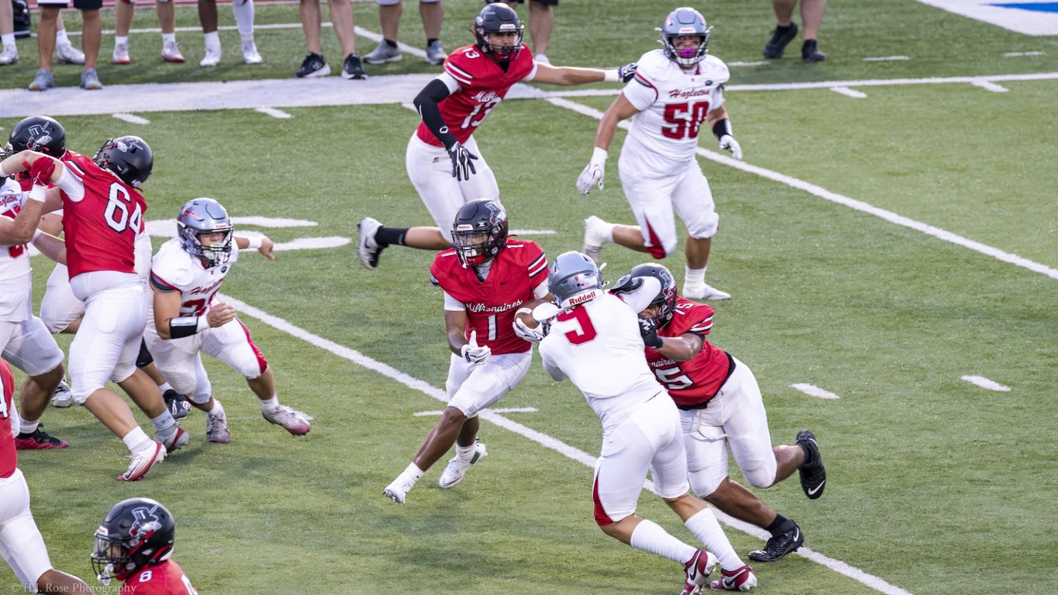 Millionaire Offense Rolls to 49-21 Win Over Hazleton