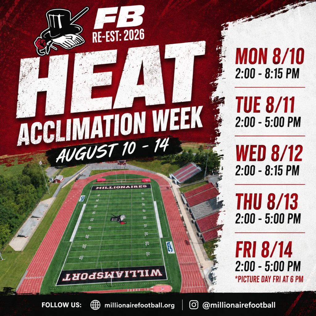 Heat Acclimation Begins August 10