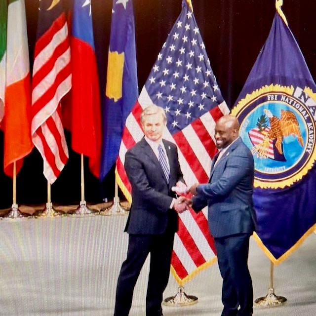 Tim Brown at FBI National Academy Graduation