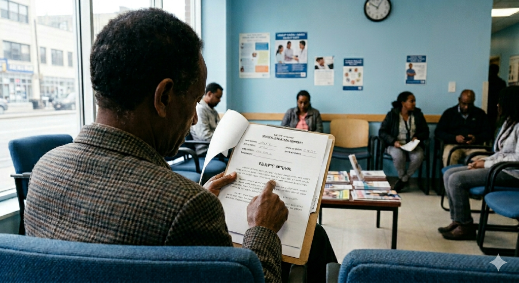 Community health waiting room serving Greater Boston MA residents