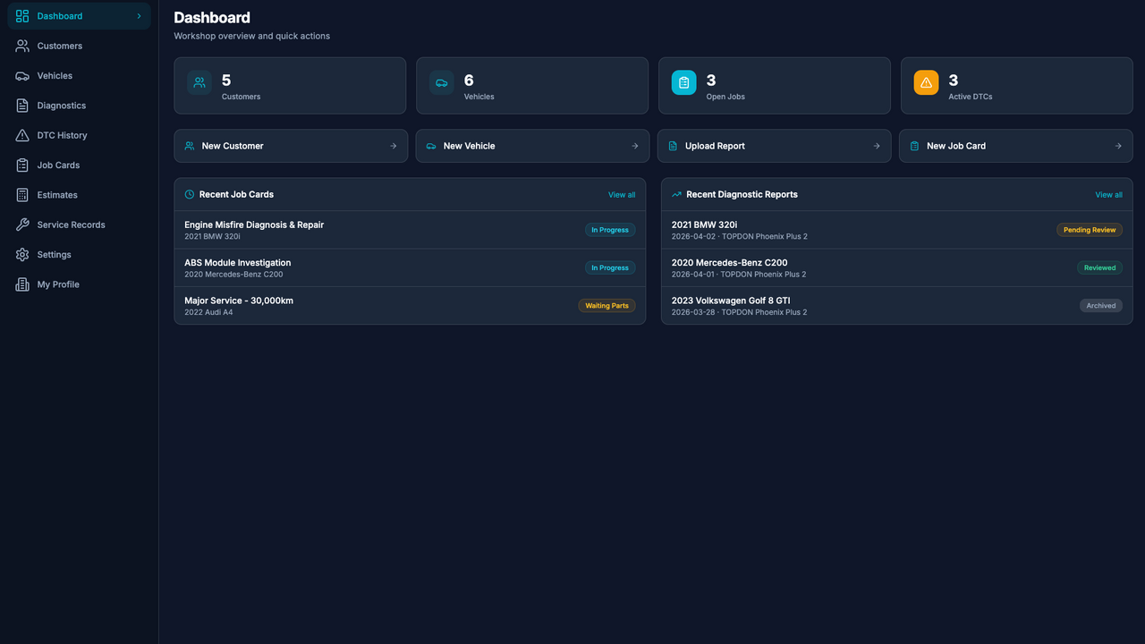 DiagVaultPro template preview