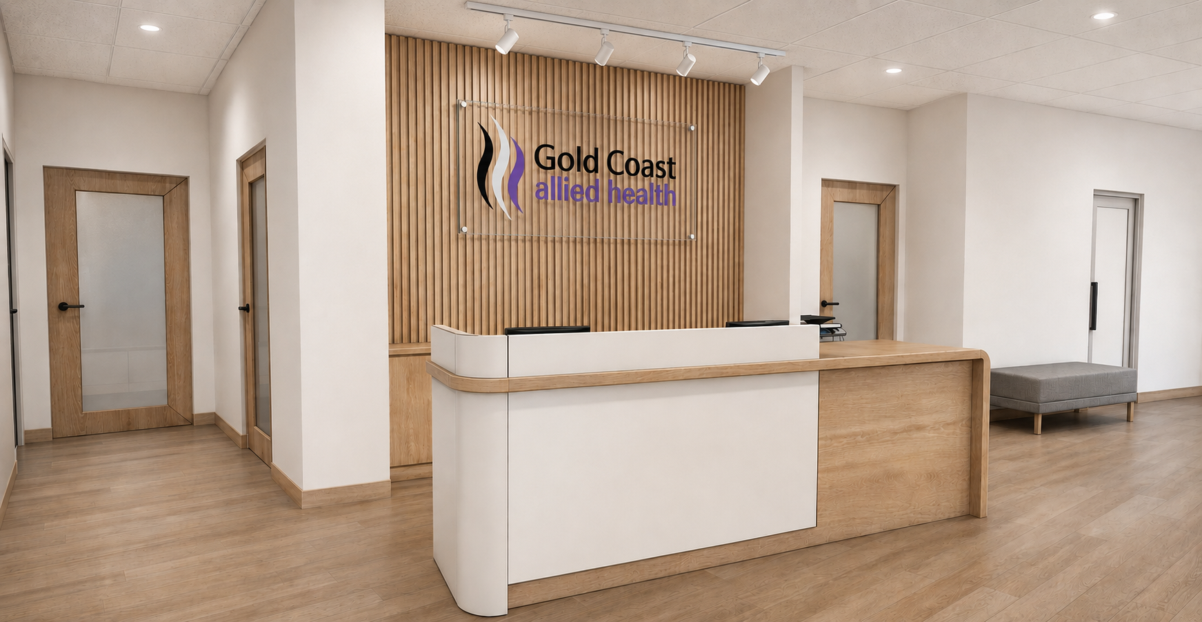 Modern allied health clinic interior