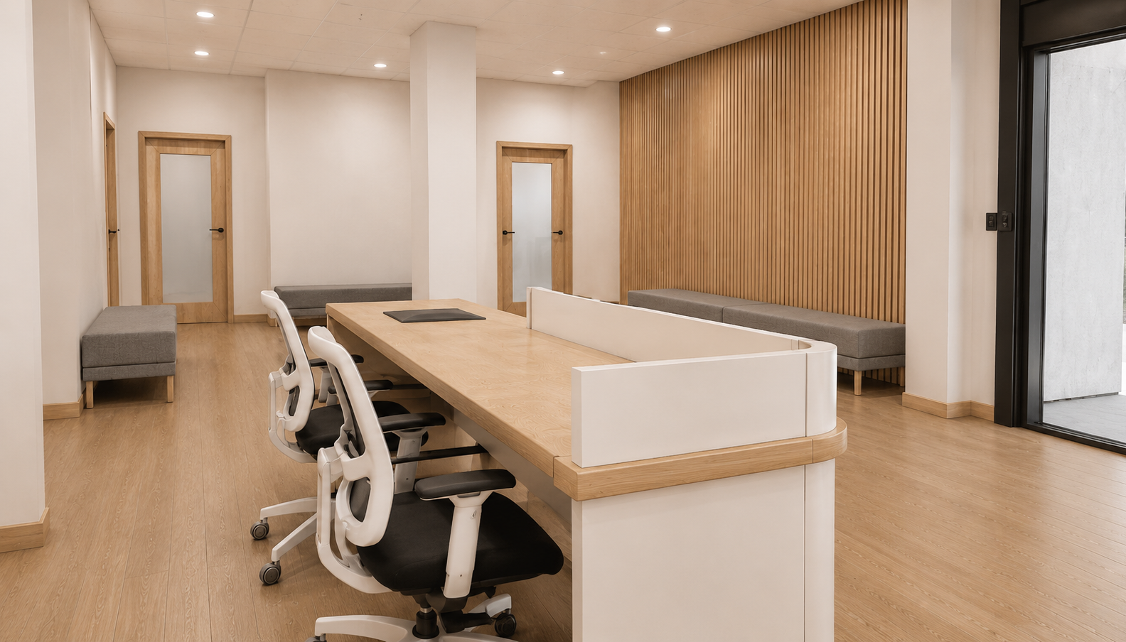Gold Coast Allied Health reception and workspace