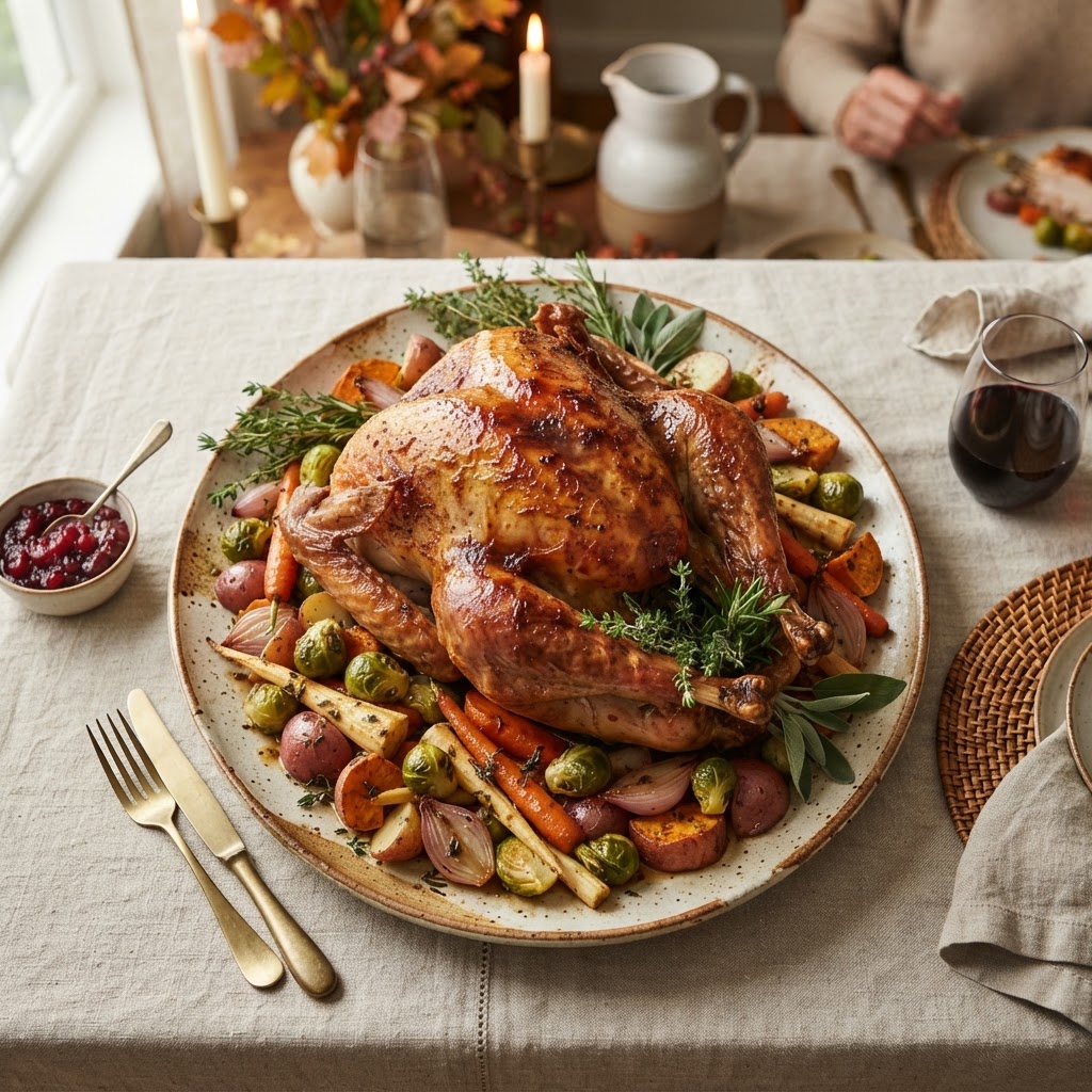 Maple-Cider Thanksgiving Turkey