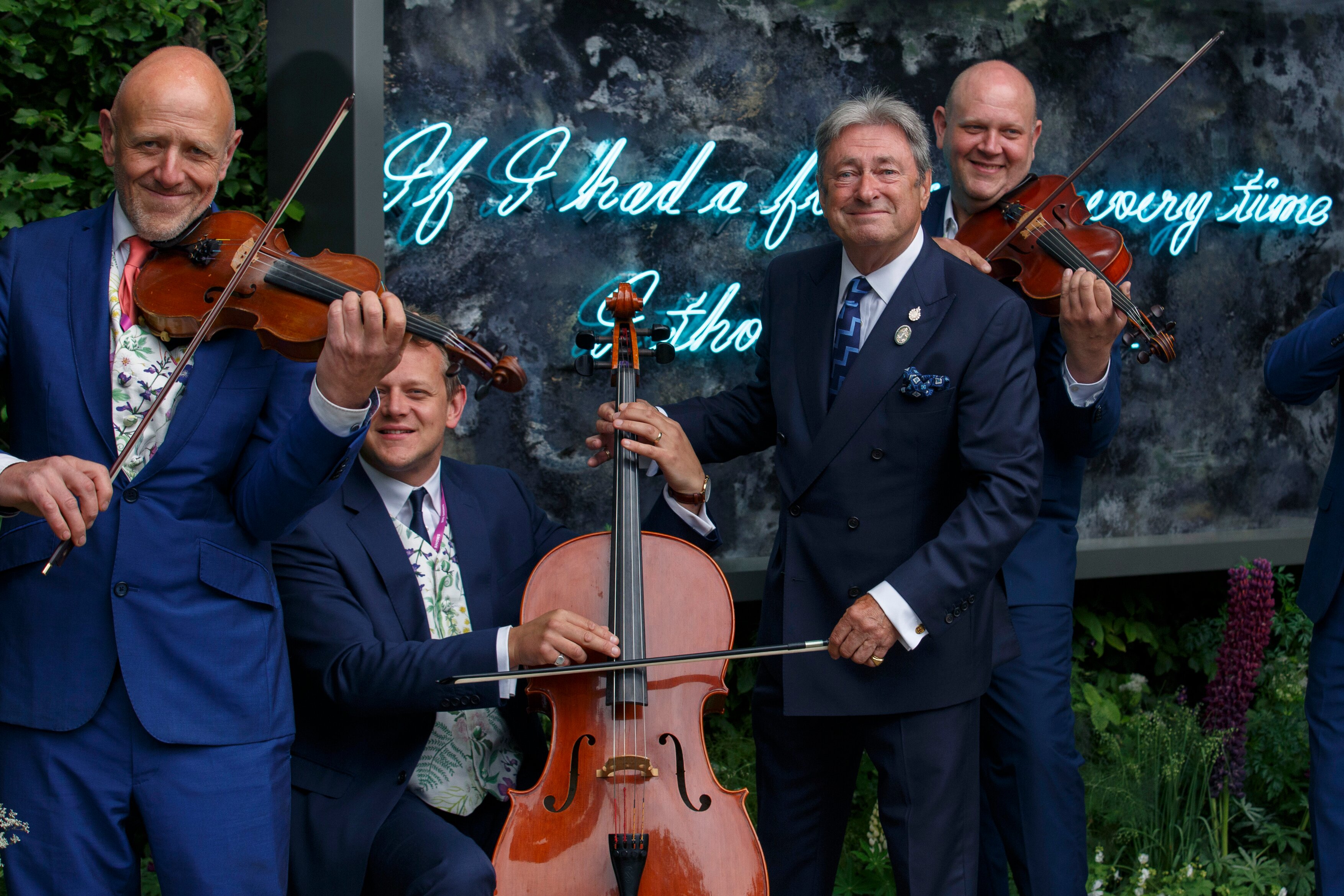 Alan Titchmarsh CBE at the RHS Chelsea Flower Show.