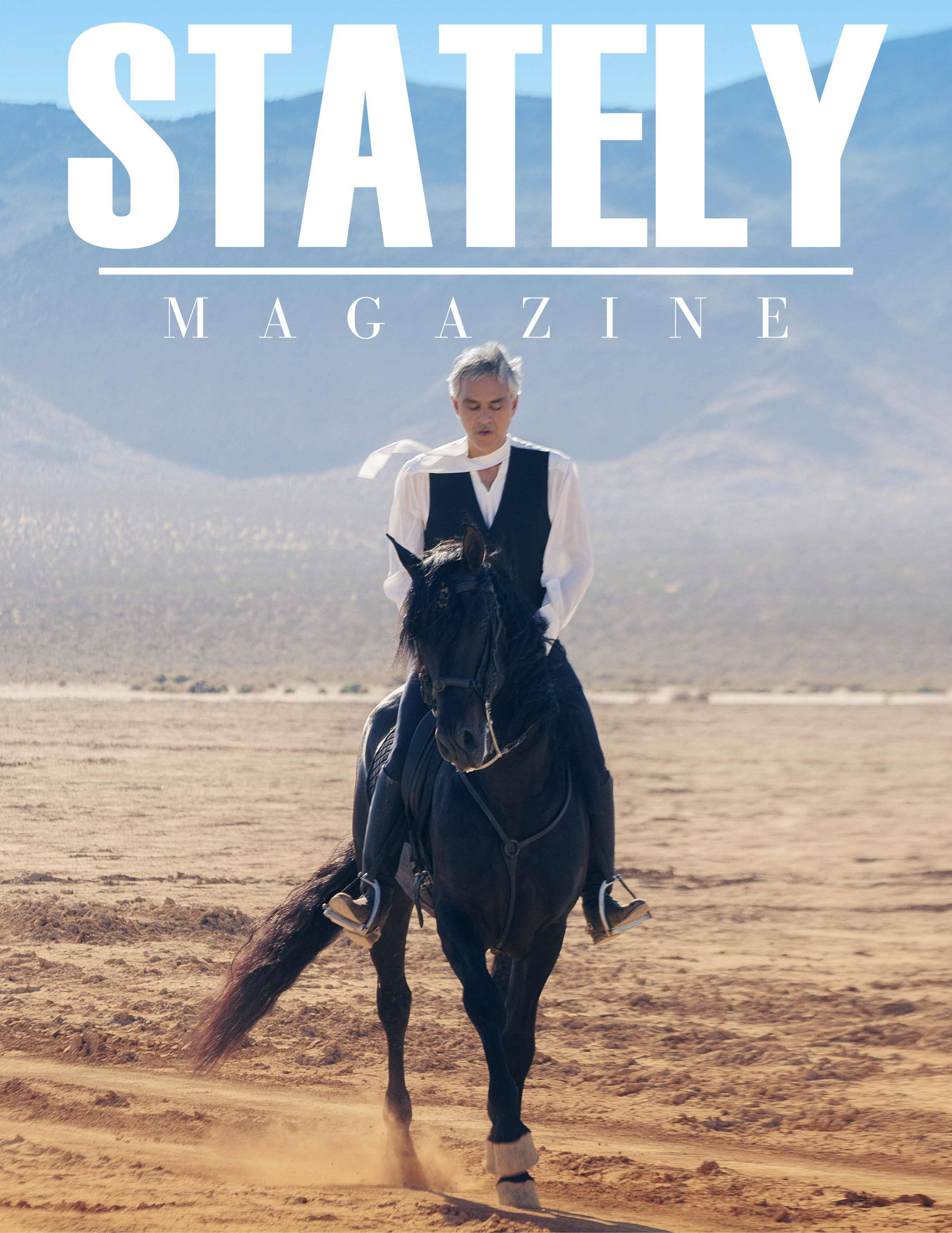 Stately Magazine Issue One — Featuring Andrea Bocelli