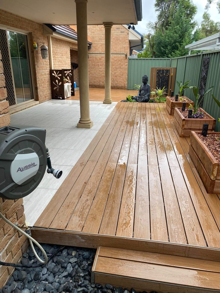Backyard Decking & Tiling