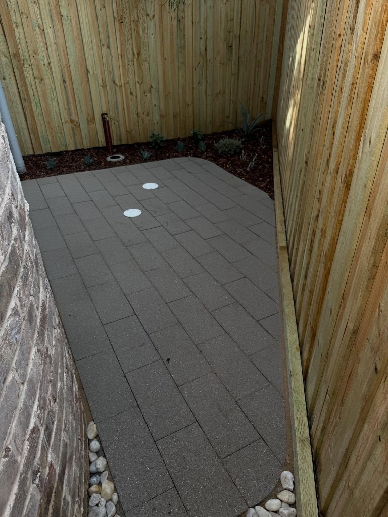 Paving & Garden Bed