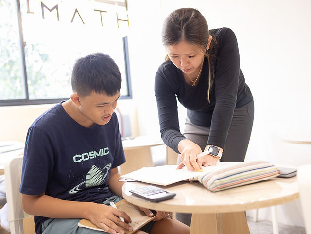 Kai Ling with happy Education Garden students