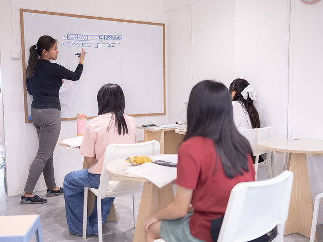 Kai Ling teaching Math at Education Garden