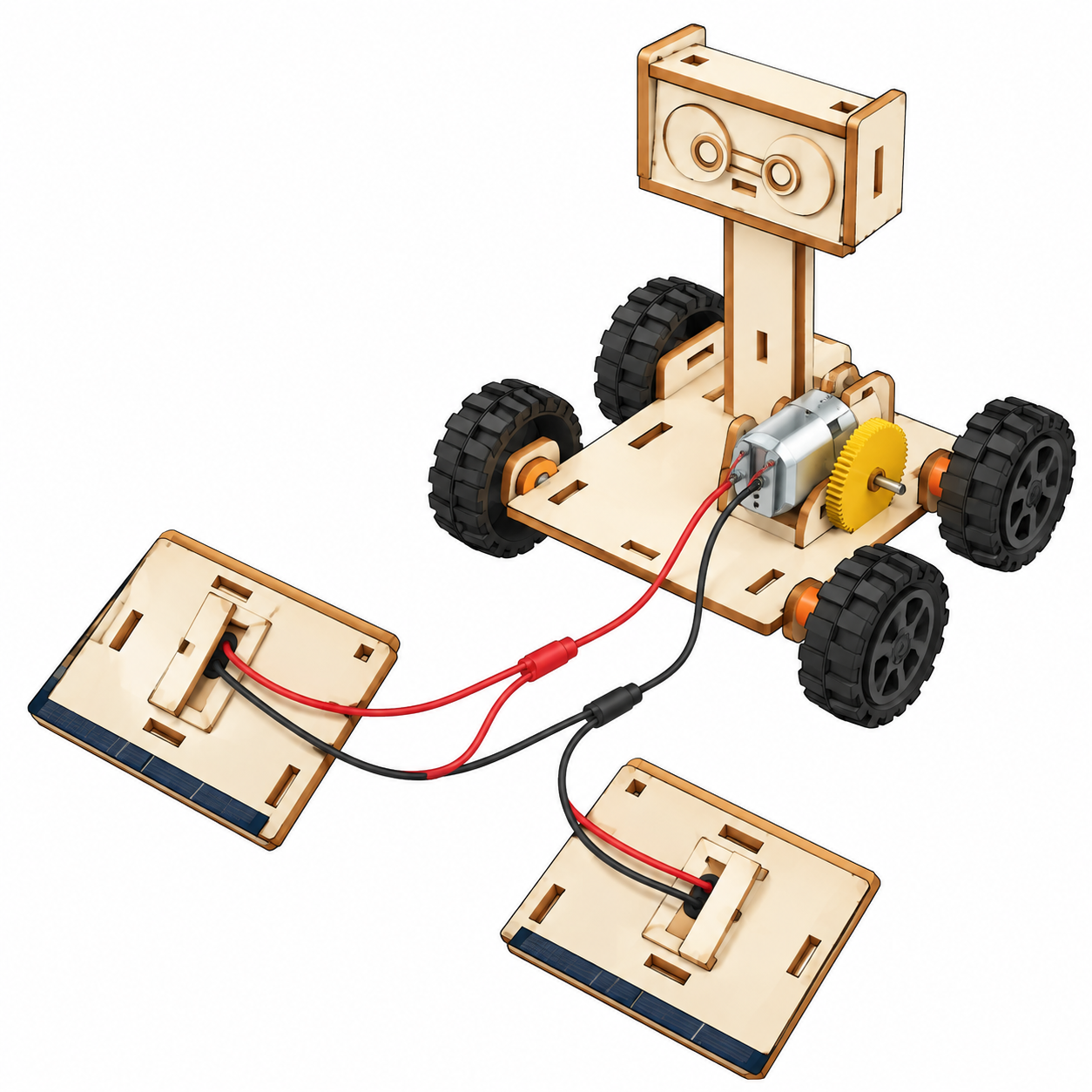 Connect the solar panel wires