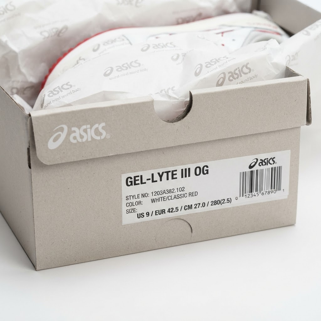 Asics Box and Packaging