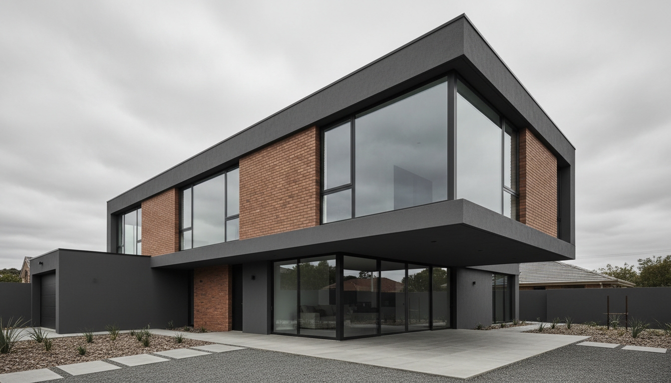 Modern residential home exterior