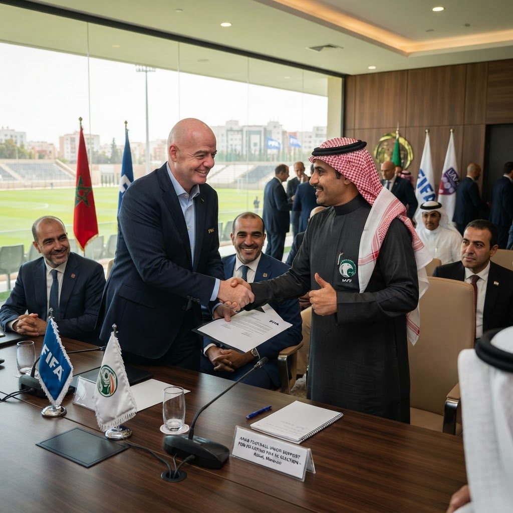 Arab Football Union Solidifies Support for Gianni Infantino’s FIFA Re-election Bid