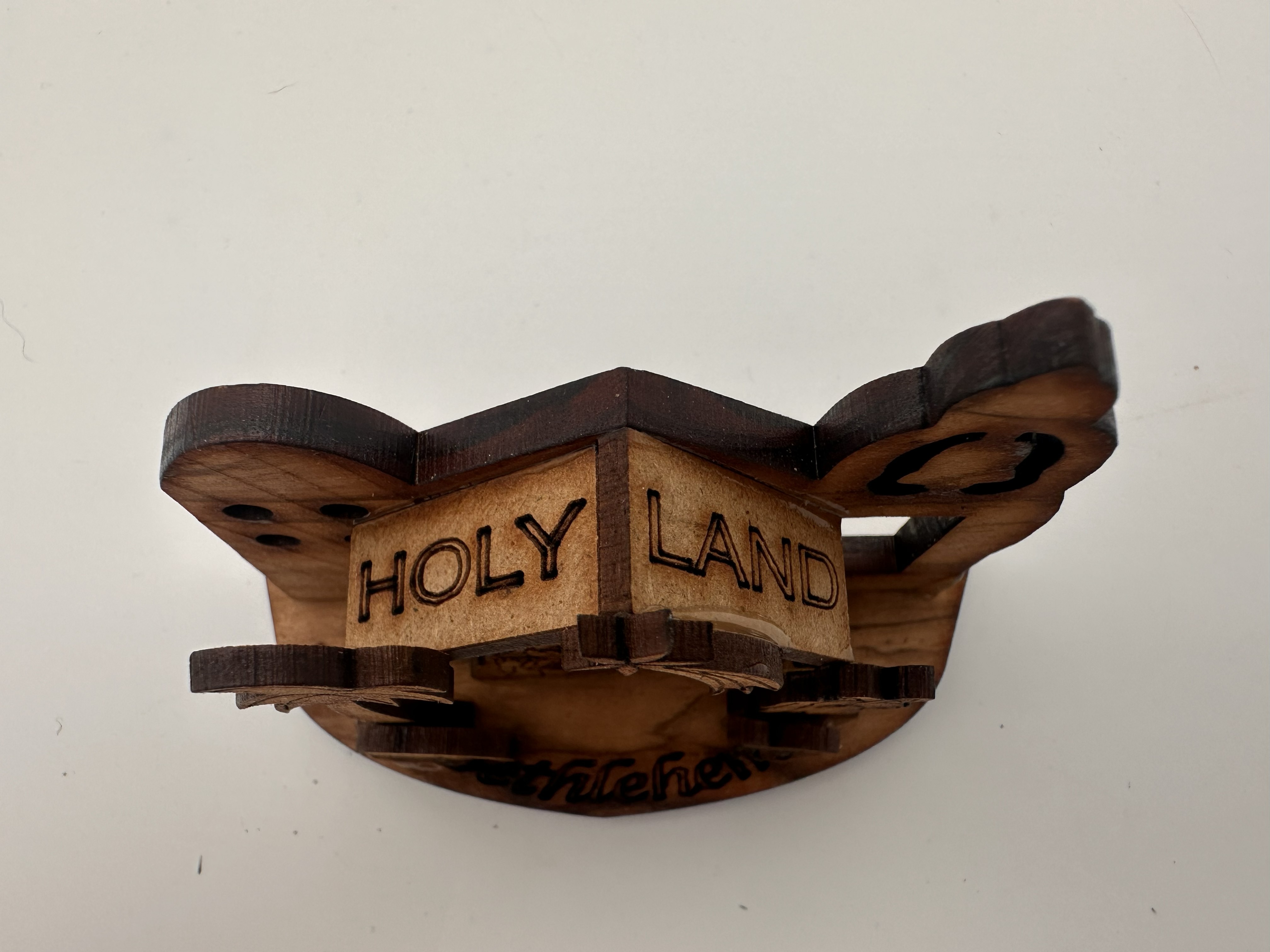 Olive Wood Nativity Set with Gift Box, Holy Land Souvenir (3x2 in) 2