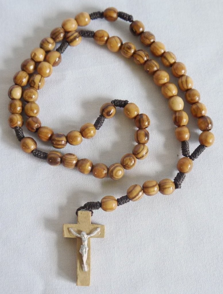 Olive Wood Rosary, 14 inches