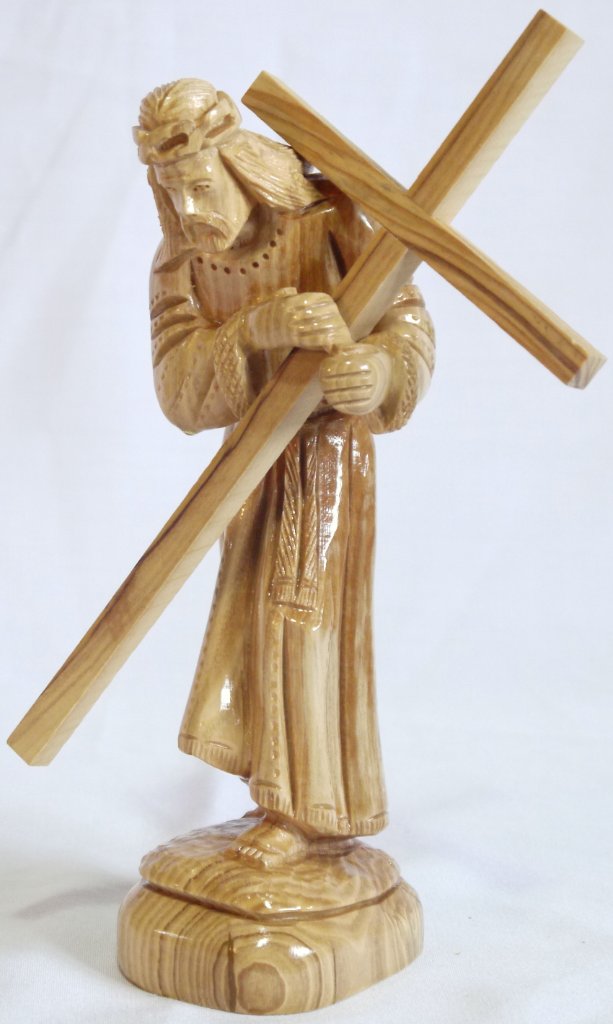 Statue of Jesus Holding the Cross