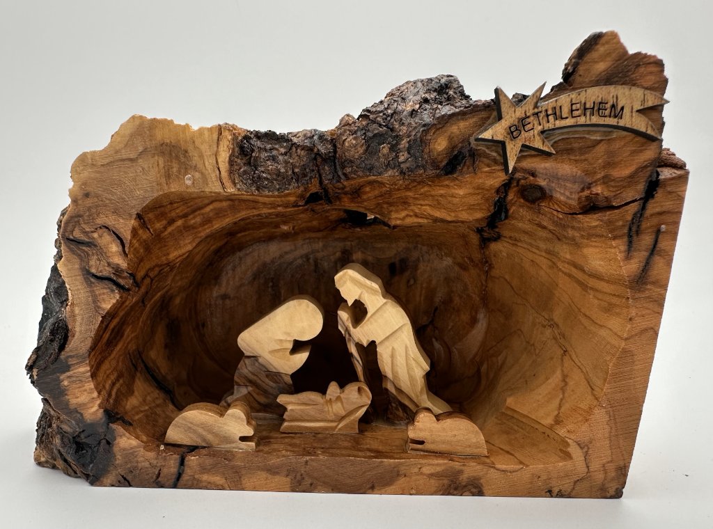 The Log Nativity Scene