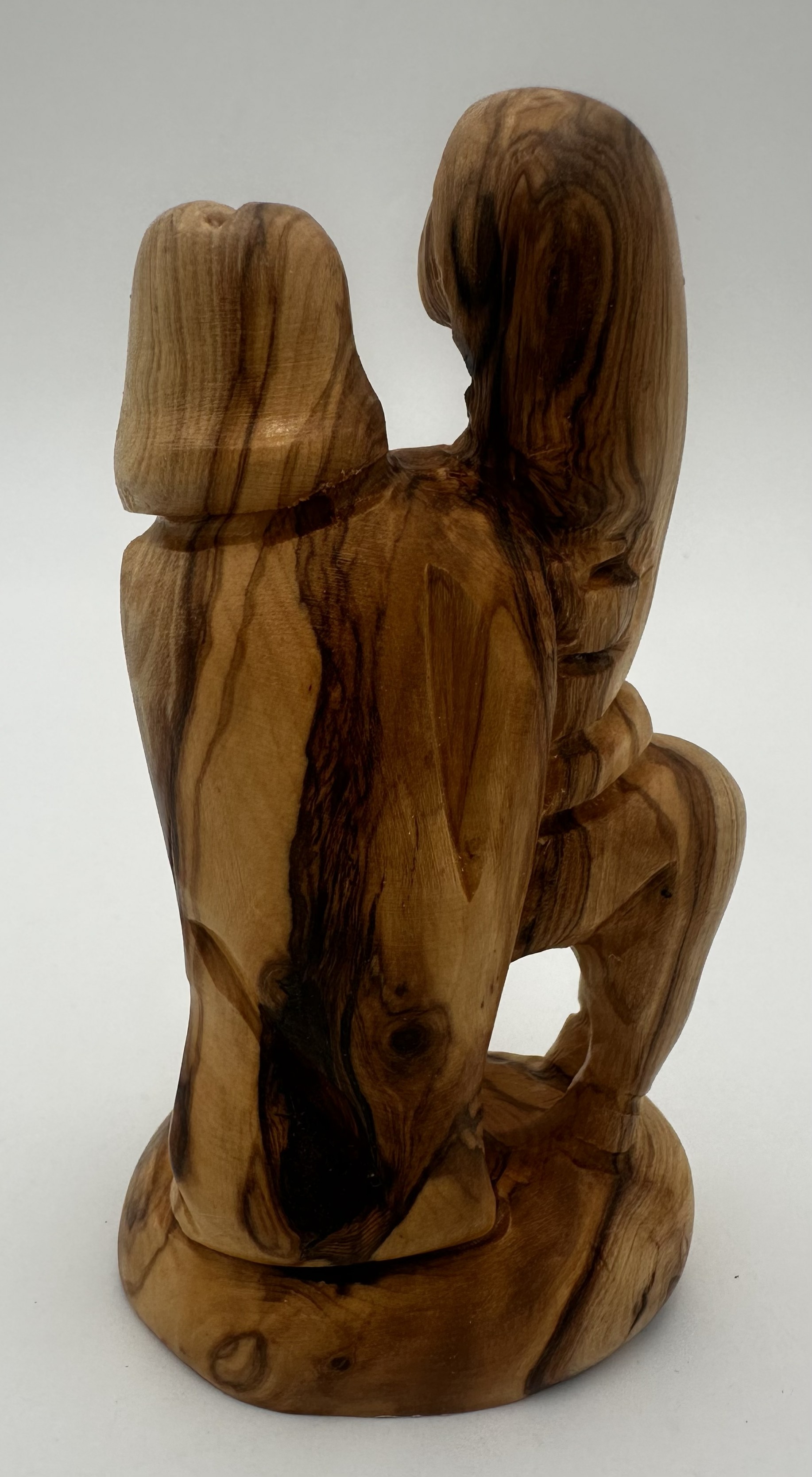 Olive Wood Flight to Egypt Statue (5 x 3 in) 2