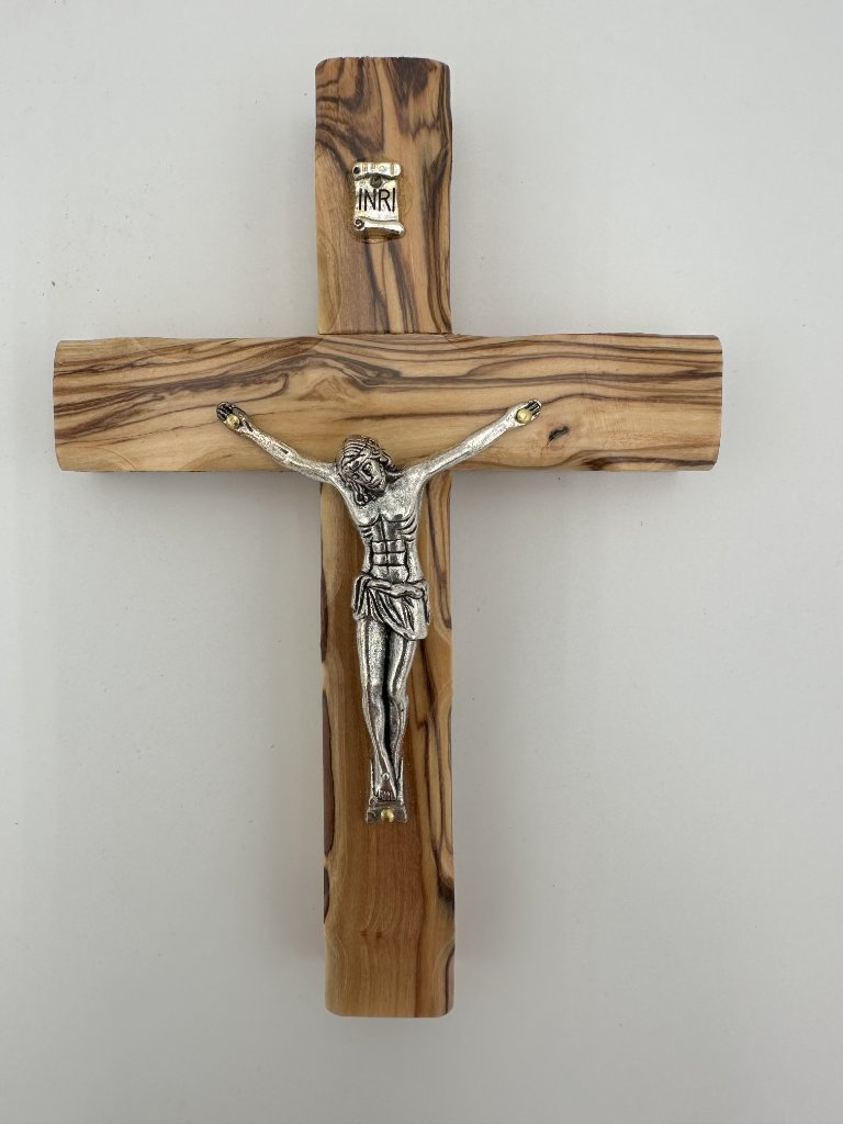 Olive wood Crucifix