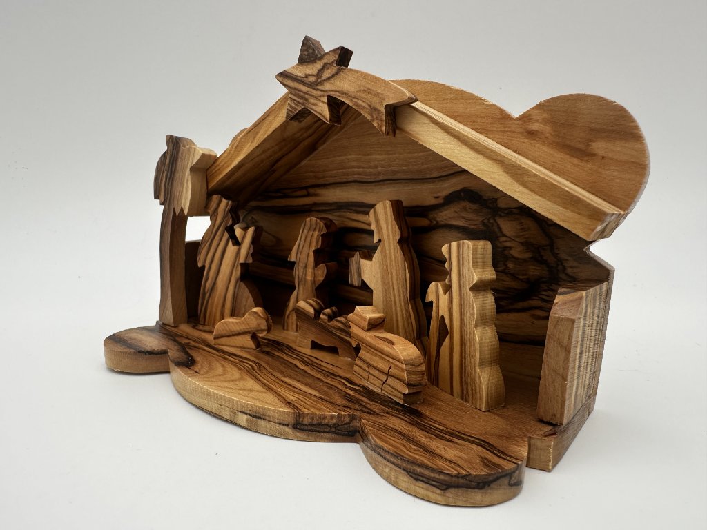 Olive Wood Carved Nativity Scene 2