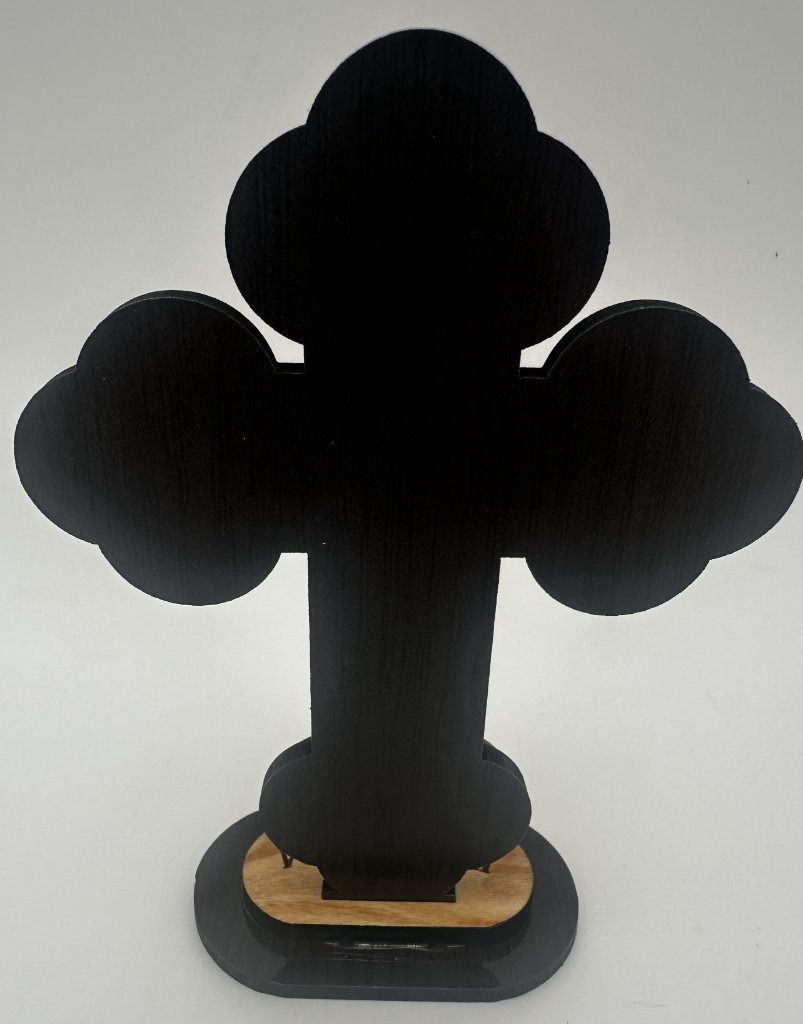 Standing Crucifix with Holy Land Elements 3