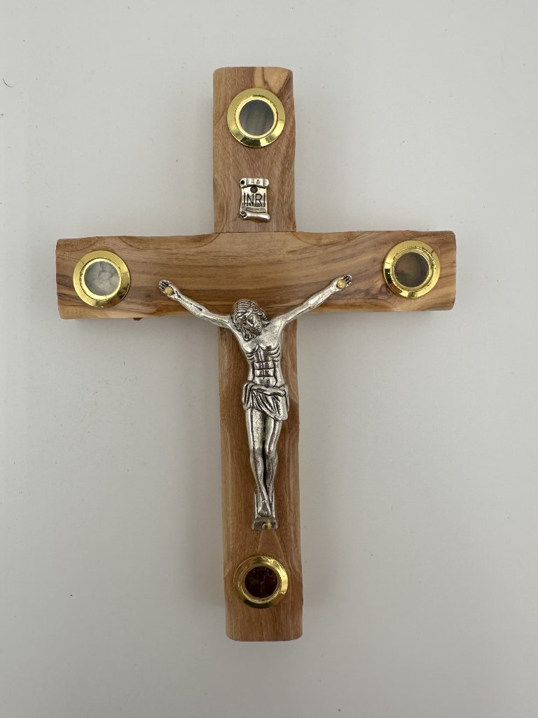 Olive wood Crucifix