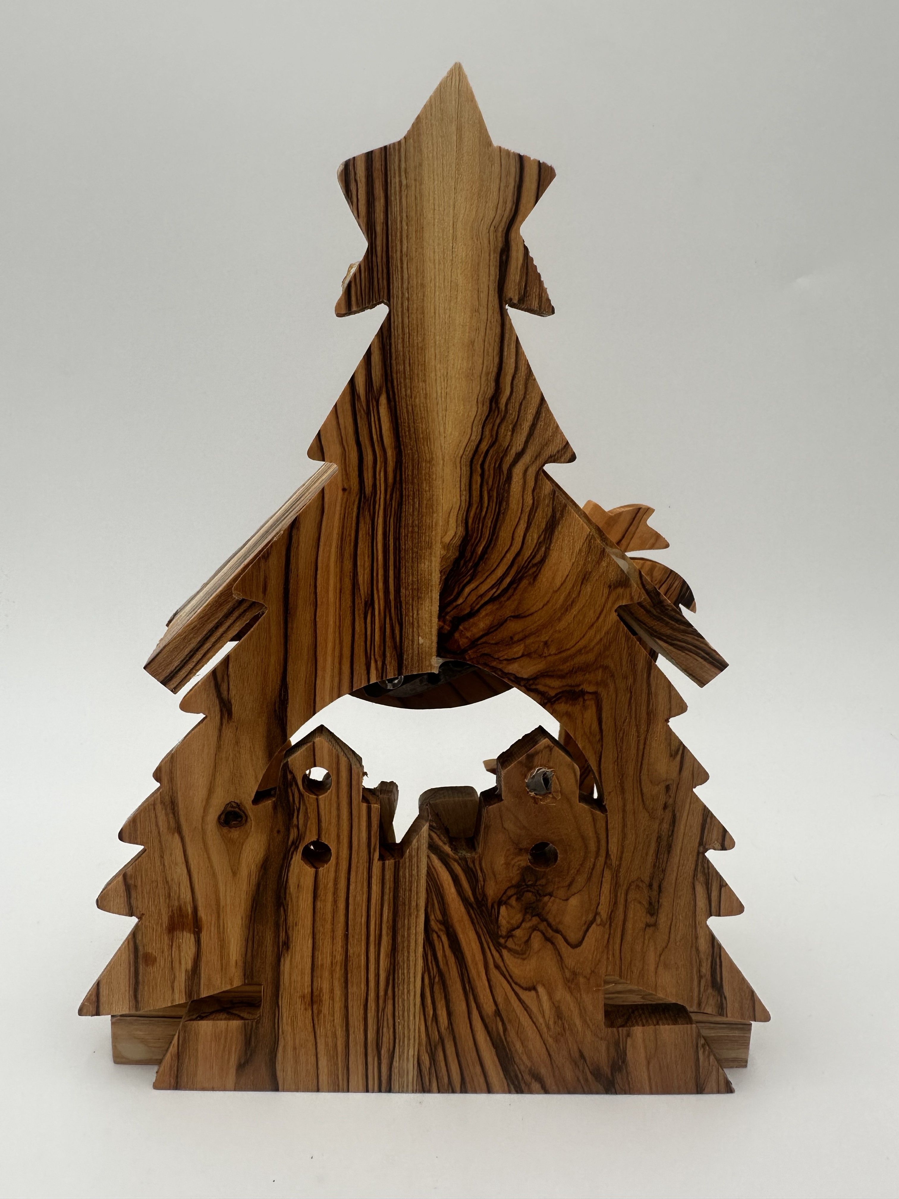 Olive Wood Nativity Scene Music Box 2