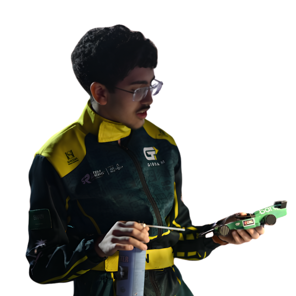 STEM racing student