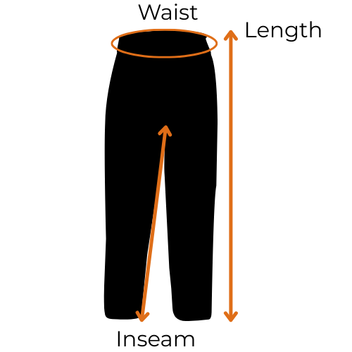 Sweat Pants measurement guide