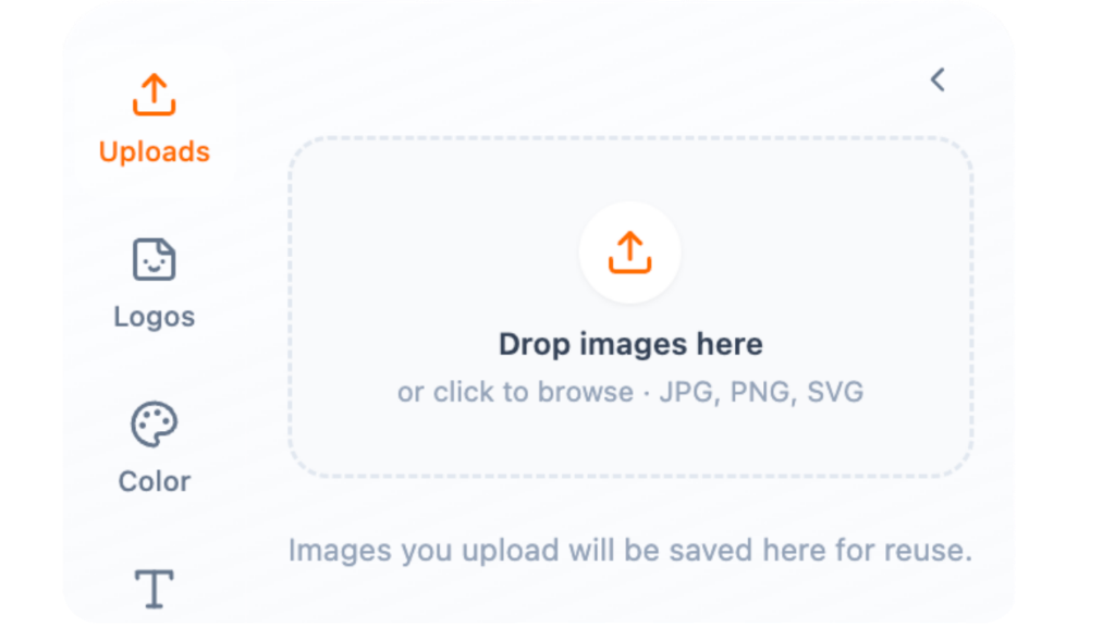 Upload panel