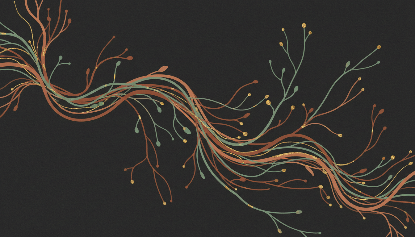 Neural pathways illustration