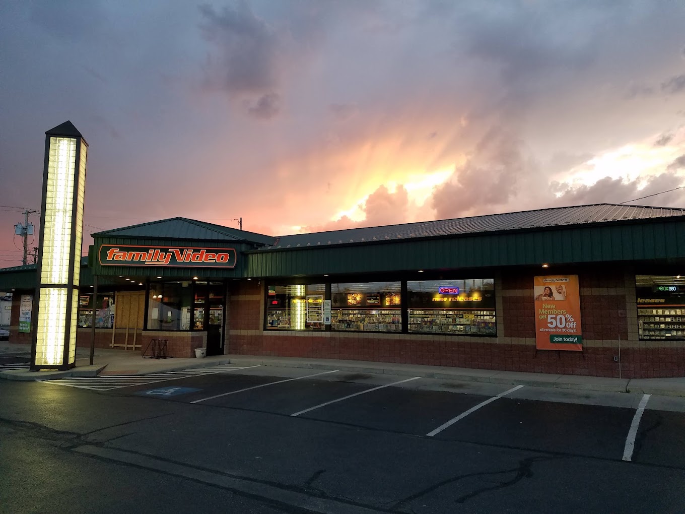 Family Video pop-up market