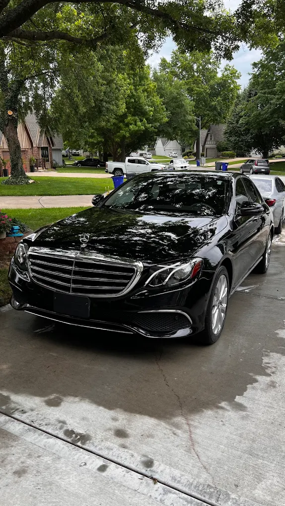 Black Mercedes E-Class exterior