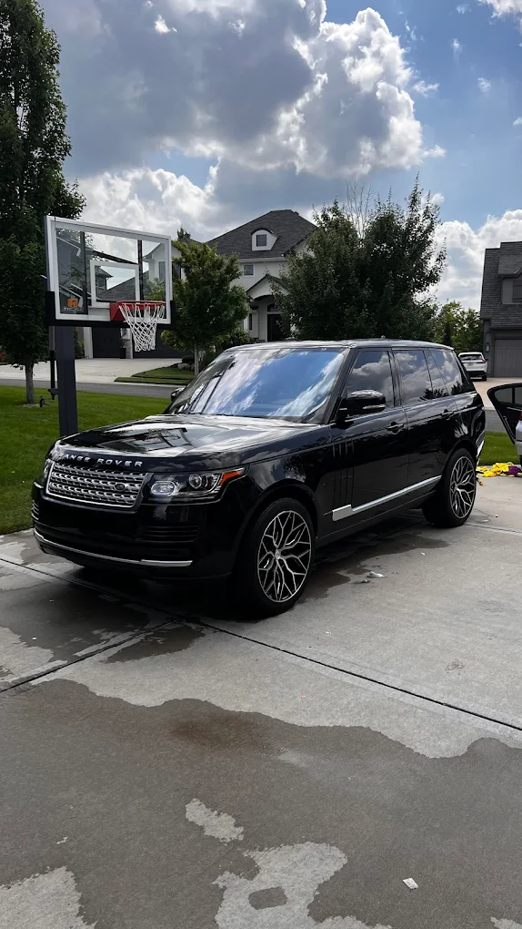 Black Range Rover exterior detail
