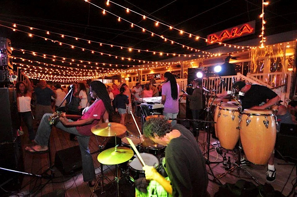 The Verdict performing live on stage with dramatic lighting