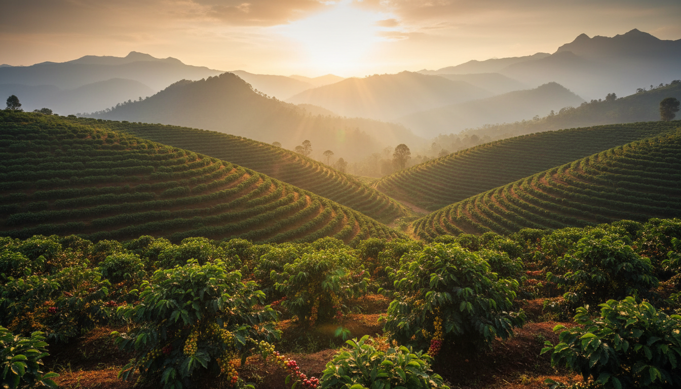 Ethiopian coffee highlands
