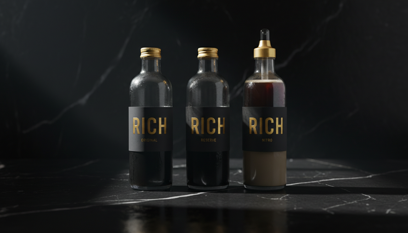 RICH cold brew product lineup