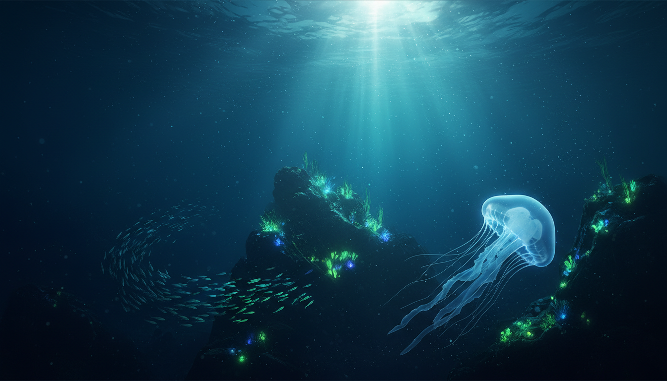 Deep ocean background