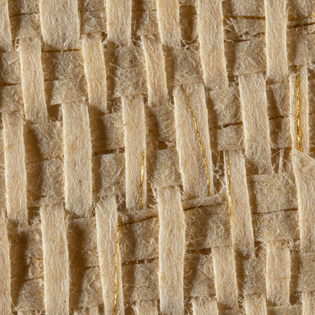Macro view of hemp paper fiber texture
