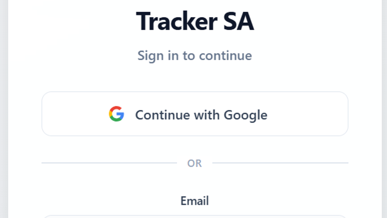DebtFree Tracker SA template preview