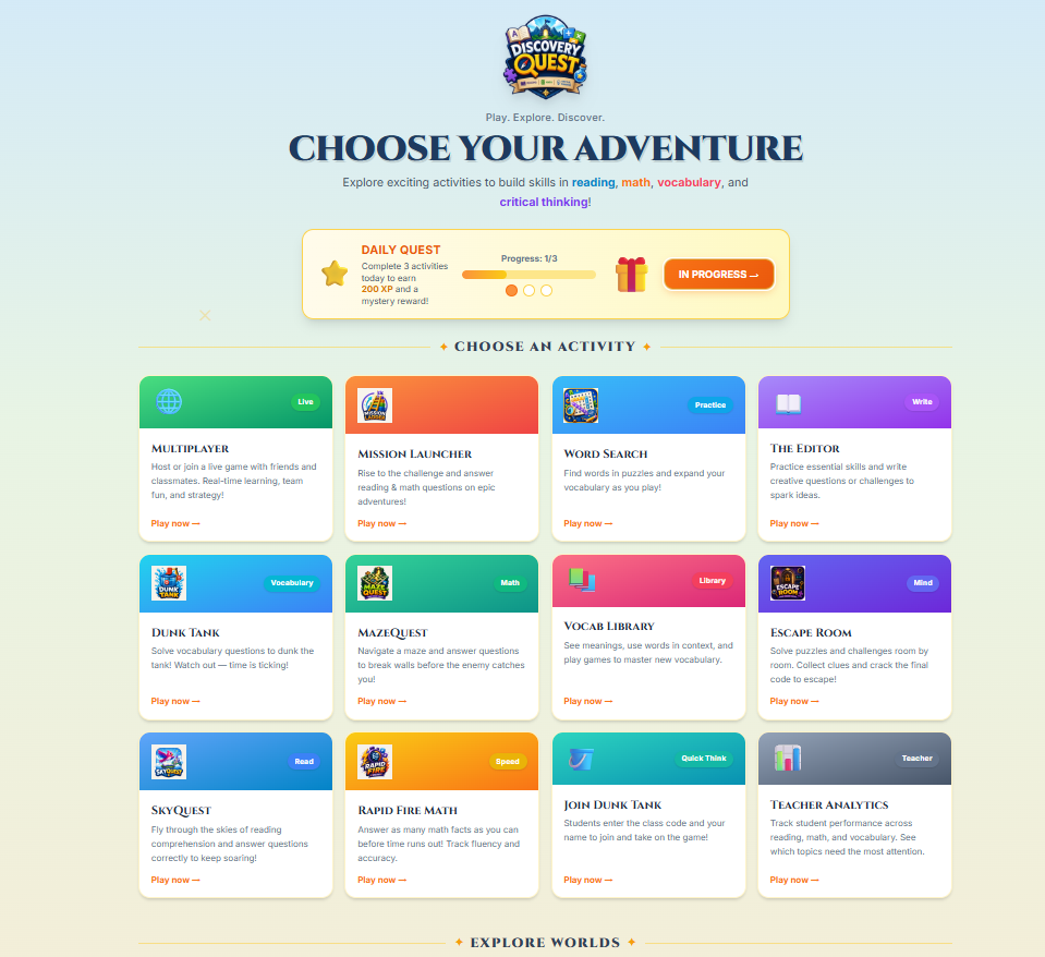 Teacher Dashboard